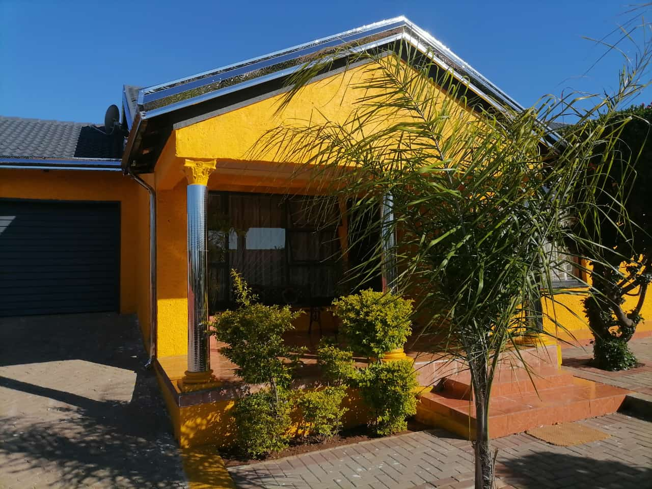 Finished plastered and painted family home exterior